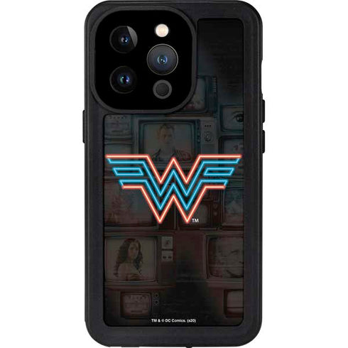 Wonder Woman 1984 (2020) Neon Logo iPhone 15 Pro Waterproof Case